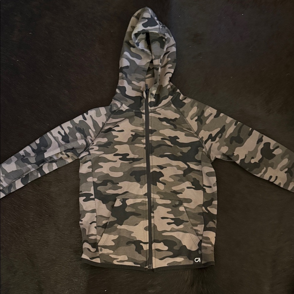 GAP Kids Gray Camouflage Hoodie. Pristine condition